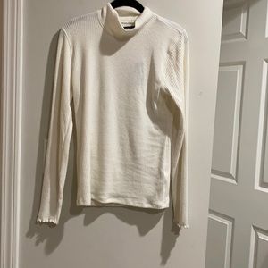 Abercrombie Mock Neck Ribbed Shirt